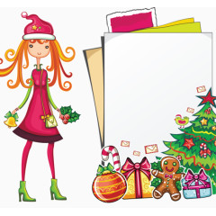 卡通可爱小女孩