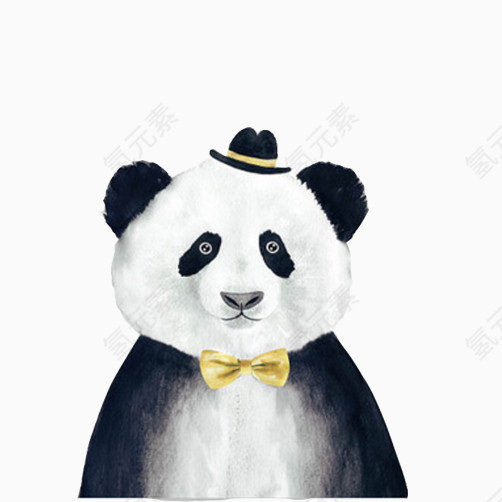 熊猫绅士素材图片