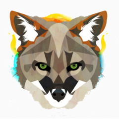 平面创意彩绘动物熊