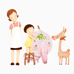母子亲情互动