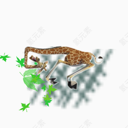 奔跑的长颈鹿