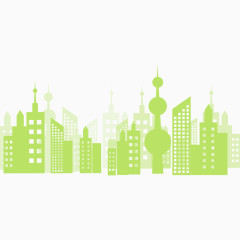 绿色的建筑缩影