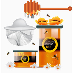 矢量蜂蜜包装