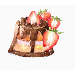 巧克力草莓蛋糕