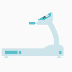 矢量卡通跑步机