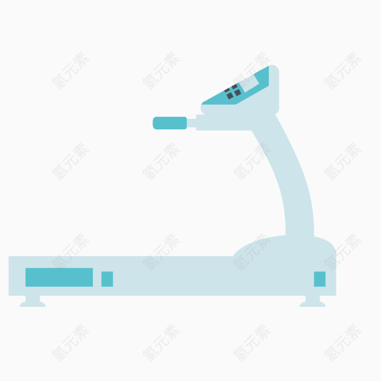 矢量卡通跑步机