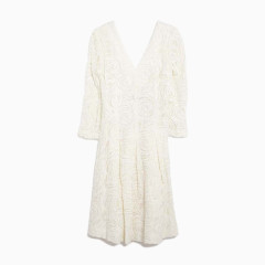 海毛贴花连体喇叭裙