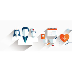 矢量PPT医生元素