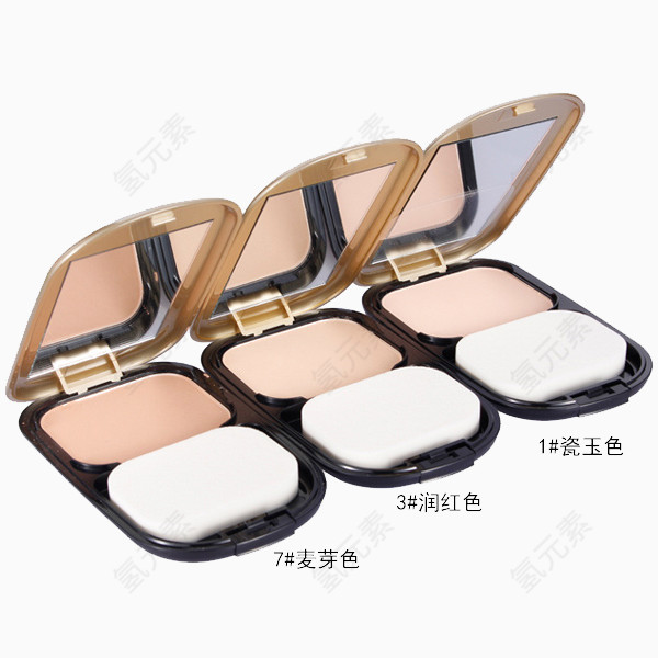 一组蜜丝佛陀不同颜色粉饼
