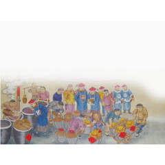 清朝官员巡视酿醋工坊图片