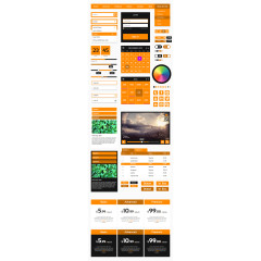 橙色UI工具包合集