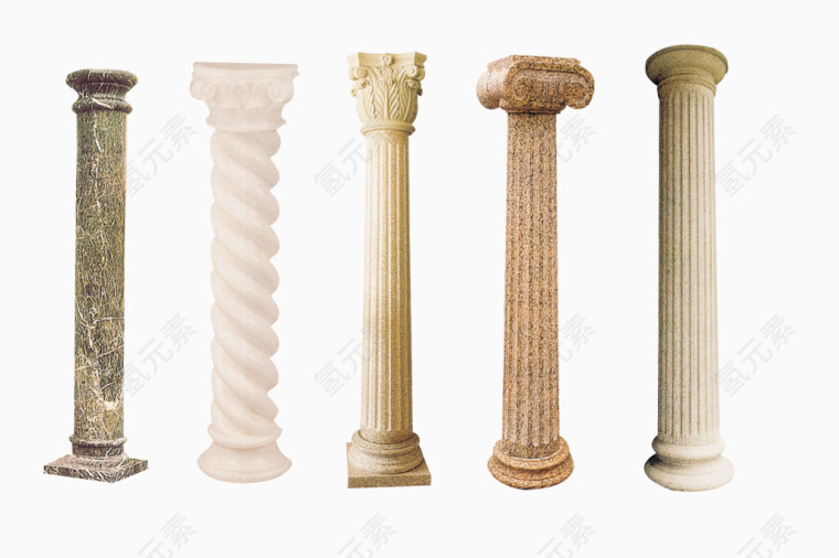 罗马柱素材
