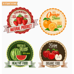 水果主题潮流标签