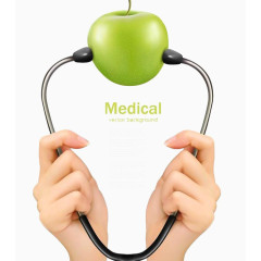 听诊器苹果