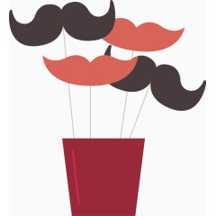 手绘结婚装饰素材