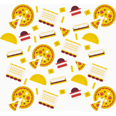 矢量图学校快餐店壁纸