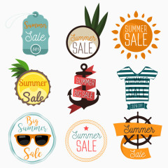 9款创意夏季促销标签