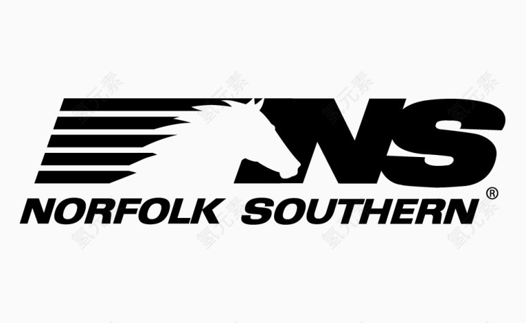 美国诺福克南方铁路矢量图