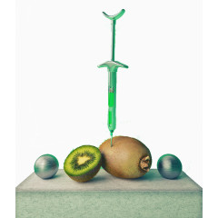 创意平面水果设计猕猴桃