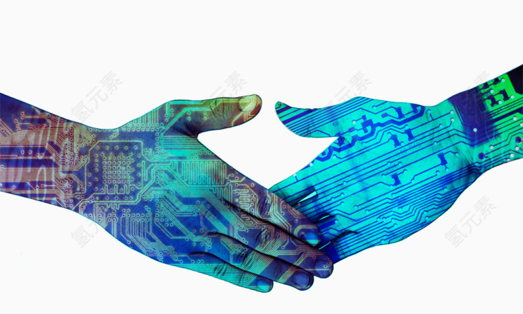 蓝色智能科技背景