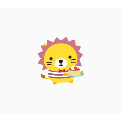 日系卡通圆圆的小动物