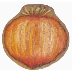 油画板栗的横切面免扣素材