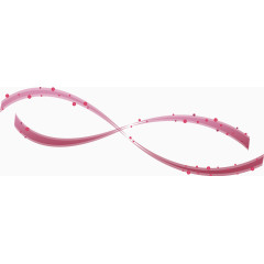 漂浮彩带矢量图