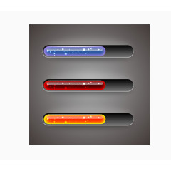 金属进度条矢量素材