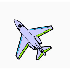 灰蓝色航空飞机