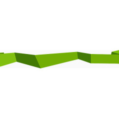 绿色折边