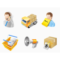 物流运输图标元素