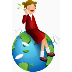 矢量 韩国风格 商务网络