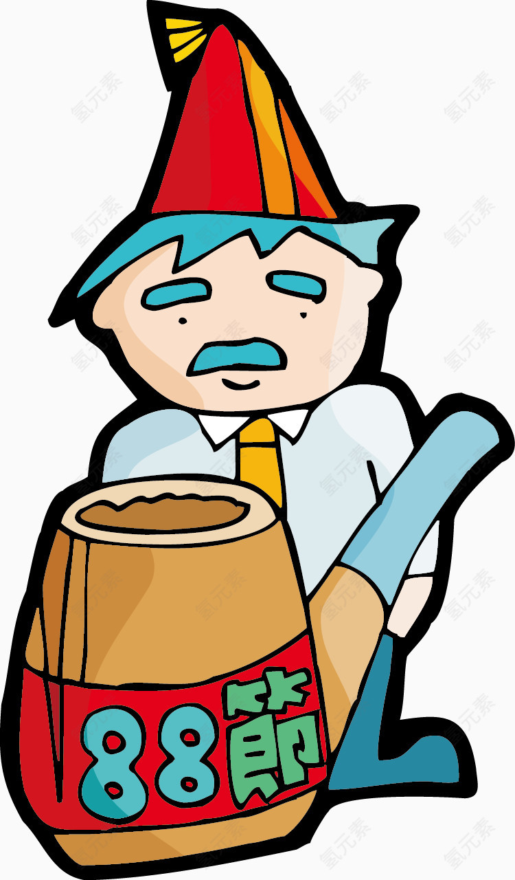 父亲节装饰元素