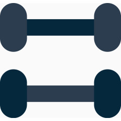 平面哑铃矢量图