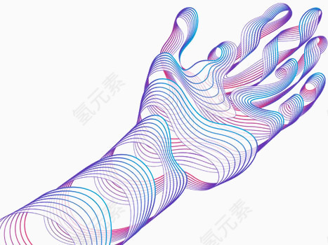 线条手臂