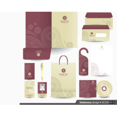 矢量企业办公用品VI设计