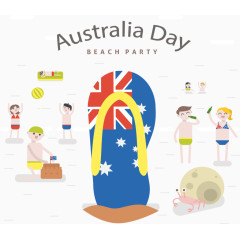 澳大利亚节日海滩派对
