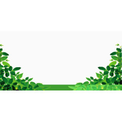 春天清新树叶草地