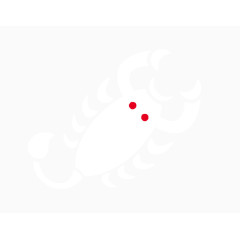 可爱卡通蜈蚣矢量图