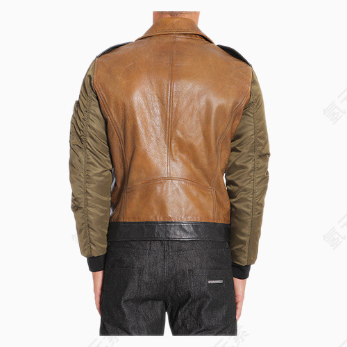 口袋装饰拉链装饰外套