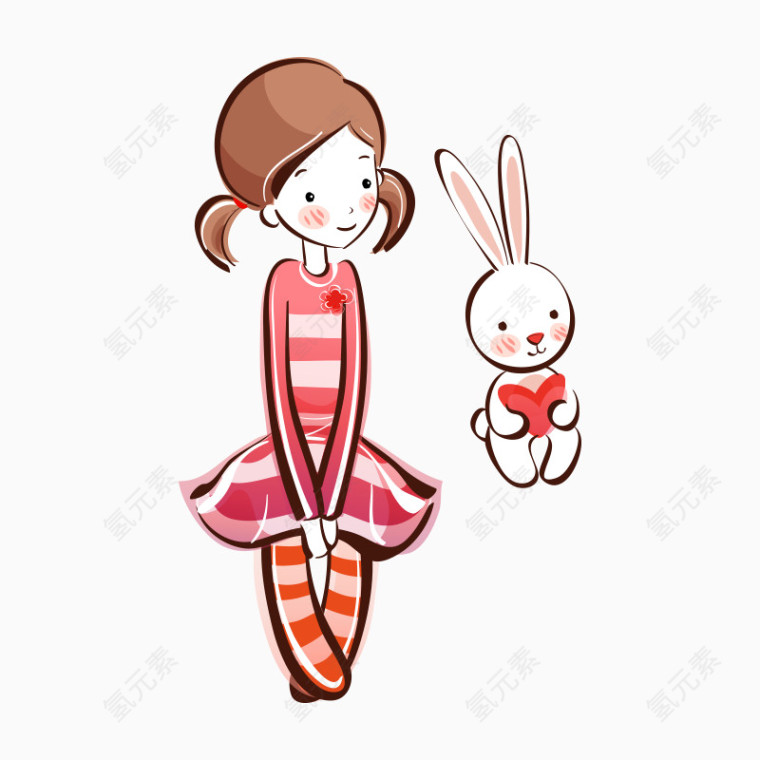 卡通人物 七夕节