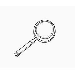 放大镜素材