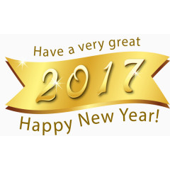 矢量手绘金色标签2017