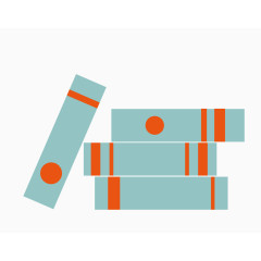 摞起来的工作文件夹