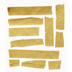 黄色简约贴纸胶布装饰图案