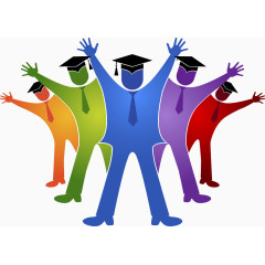 五彩毕业设计人群体