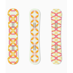 几何图案滑雪板