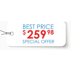 矢量长条促销标签