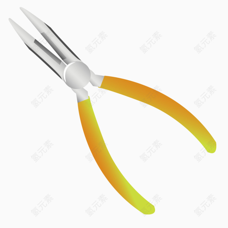 黄色金属钳子老虎钳