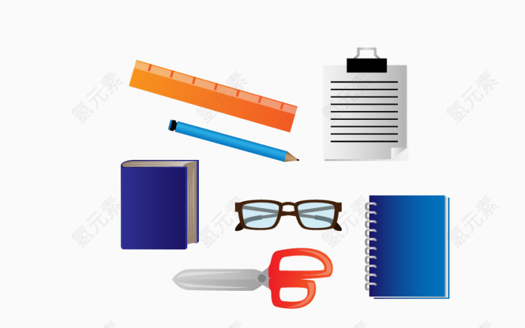 文具剪刀矢量图